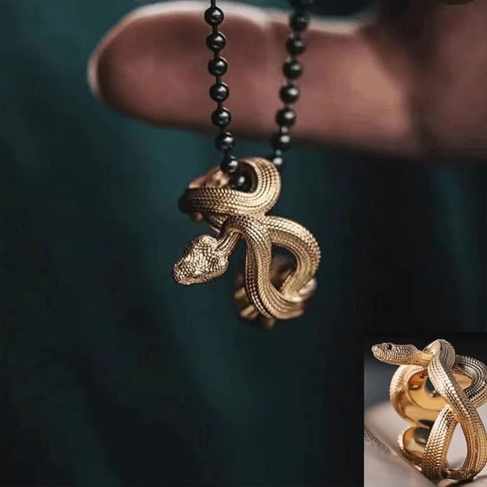 Snake Gold Ring - Picture 6 of 6